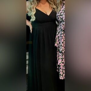 Azazie Chanel Black Bridesmaid Dress